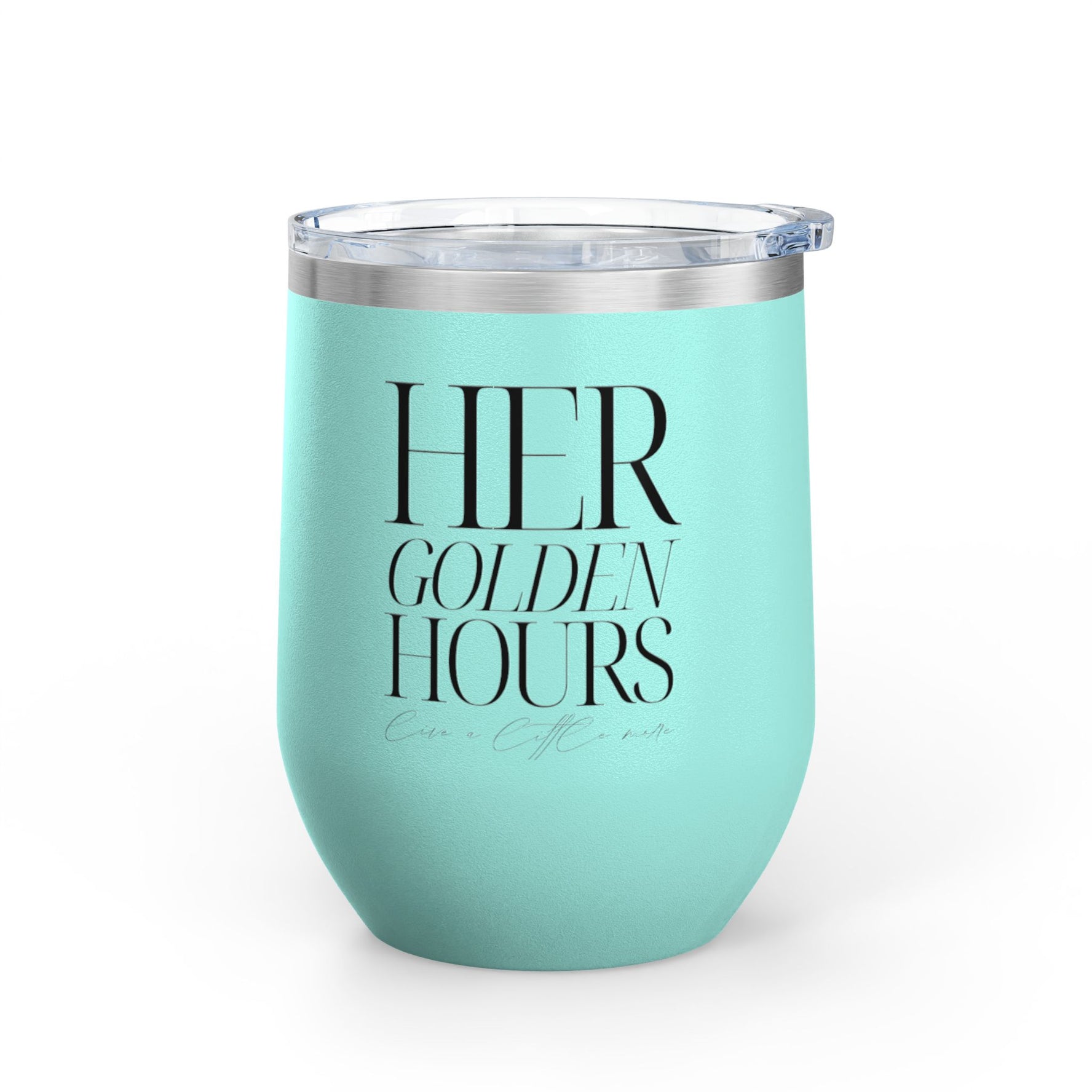 Elegant Wine Tumbler by Her Golden Hours