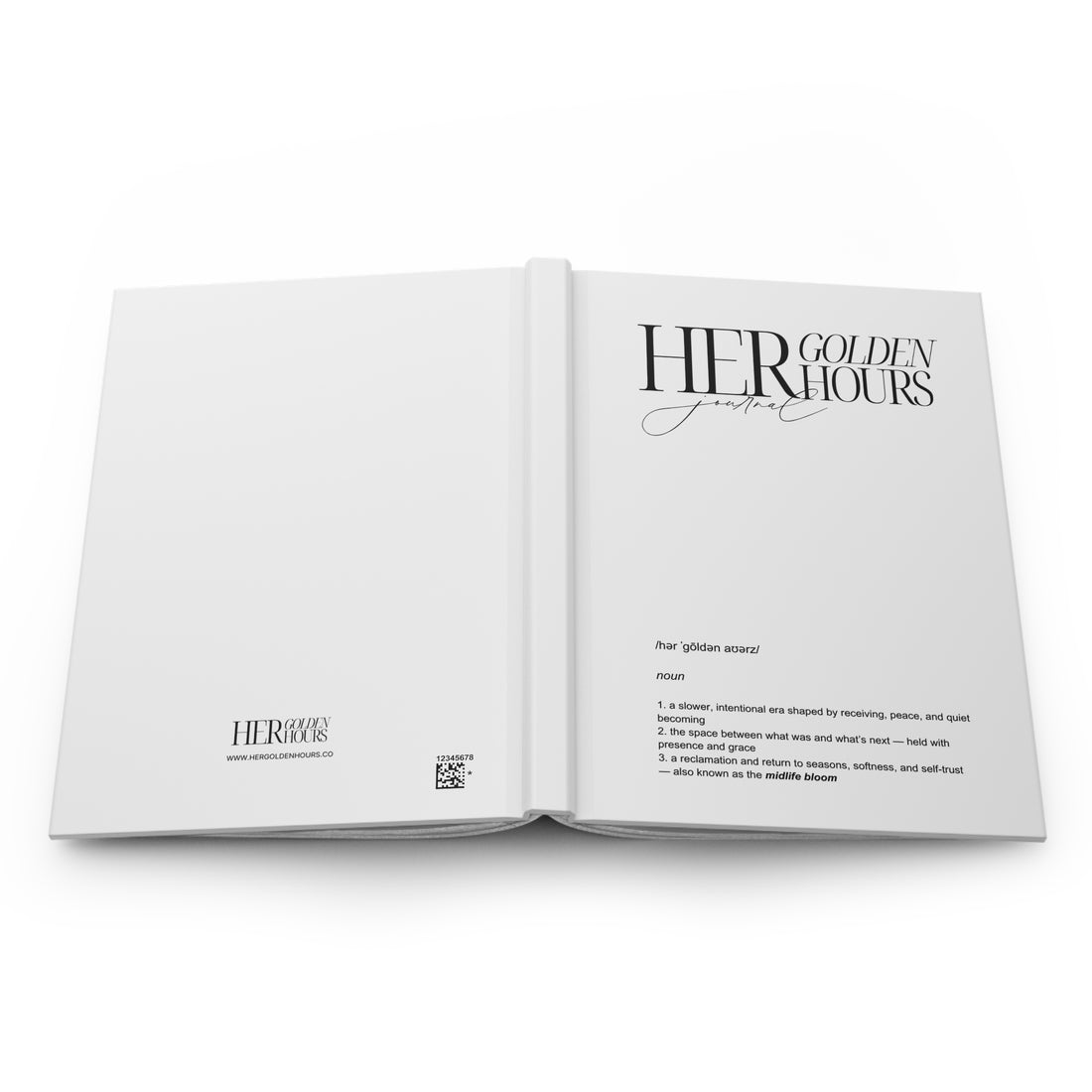 Her Golden Hours Journal - Writing Notebook for Mindfulness, Reflection & Golden Moments